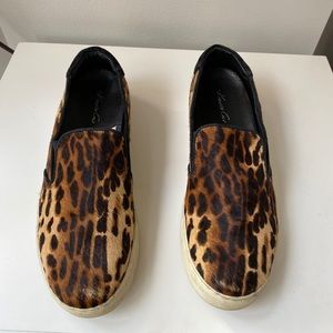 Kenneth Cole Leopard Print Slip Ons